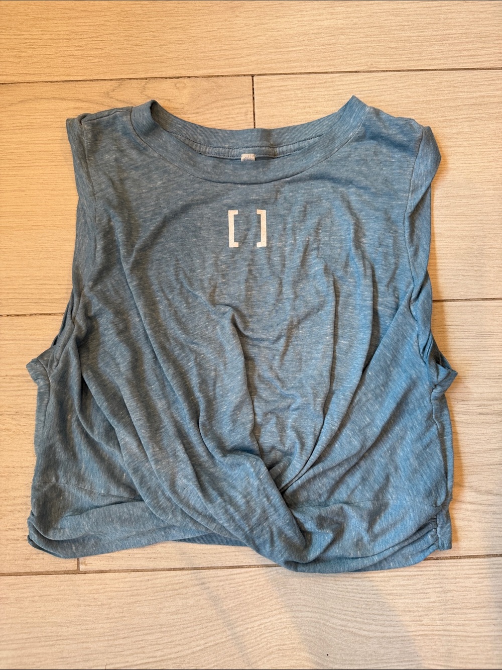 Free People Twist-Front Muscle Tank Top